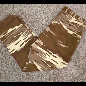 Tommy Hilfiger Brown and tan camouflage pants